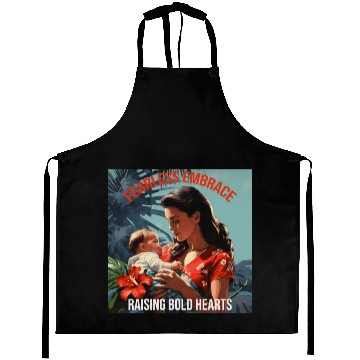 Discover Fearless embrace, Raising bold hearts Aprons