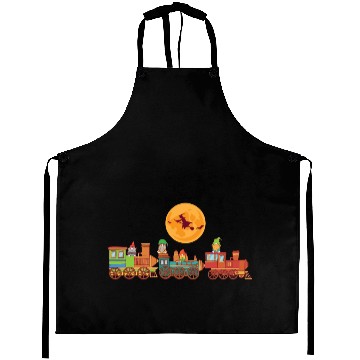 Discover Spooky Halloween Ghost Train Gnomes Boo Trick Or Aprons