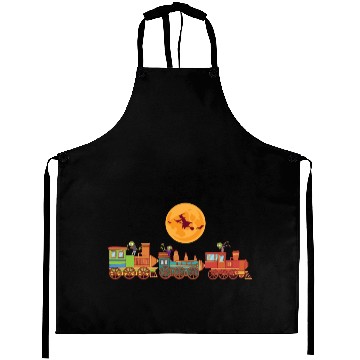 Discover Spooky Halloween Ghost Train Zombie Boo Trick Or Aprons
