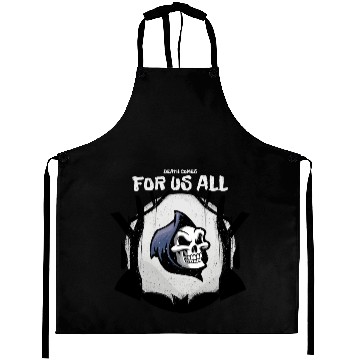 Discover Death Comes For Us All Aprons