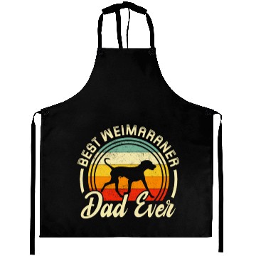Discover Best Weimaraner Dad Ever Retro Aprons
