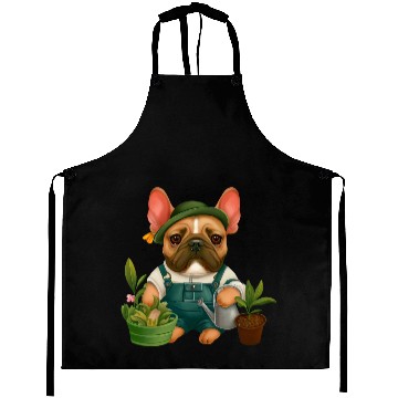 Discover Frenchie The Gardener Drawing Aprons