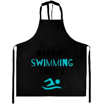 Discover Swim: Daddy's Swimming Buddy Cute Dad Lover Aprons
