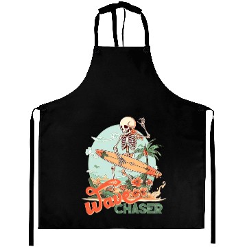 Discover Retro surfing skeleton Aprons