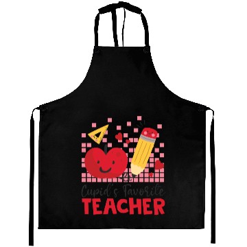Discover Retro Cupid s Favorite Teacher Teacher Valentines Aprons