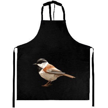Discover Chickadee Bird Low Poly Aprons
