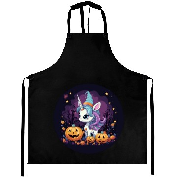 Discover Halloween Unicorn: Midnight Sunset & Witch's Hat Aprons