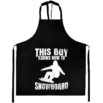 Discover Snowboarding Boy Aprons