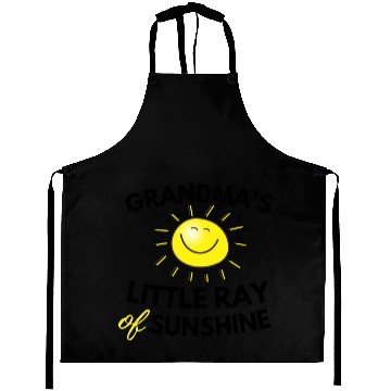 Discover Grandma's Little Ray Of Sunshine Cute Baby Aprons