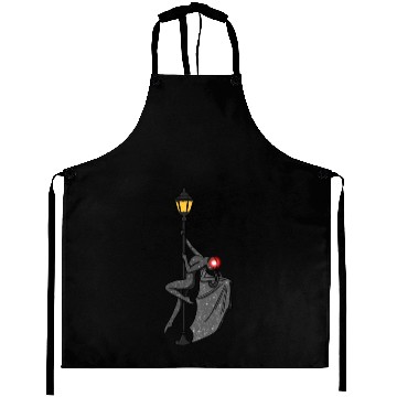 Discover Mothman Pole Dancing On A Street Lamp Funny Aprons