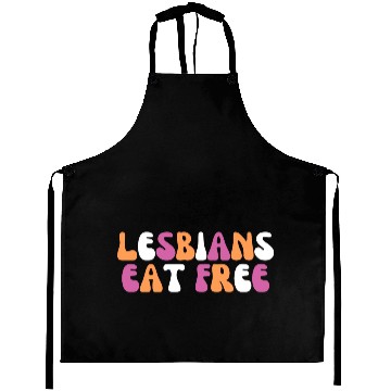Discover Lesbians Eat Free Funny Lesbian Pride Month Gift Aprons