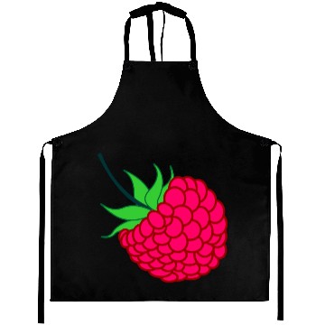 Discover Raspberry red with green leaves Aprons