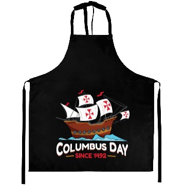 Discover Columbus Day Since 1492 Aprons