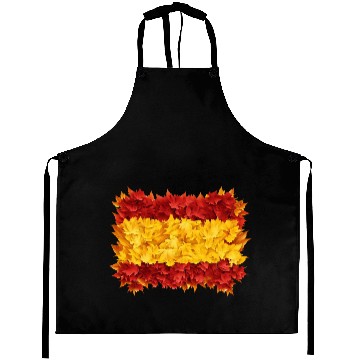 Discover Autumn in Spain: Flag and Fall Foliage Aprons