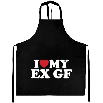 Discover I Love My Ex Girlfriend I Heart Groovy Aprons