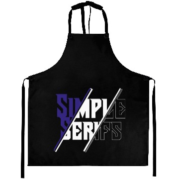 Discover Minimalist Typography Aprons