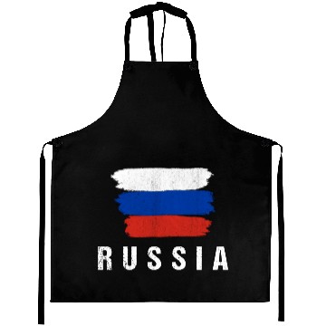 Discover Painted Russia Flag Russian Flag Fan Aprons