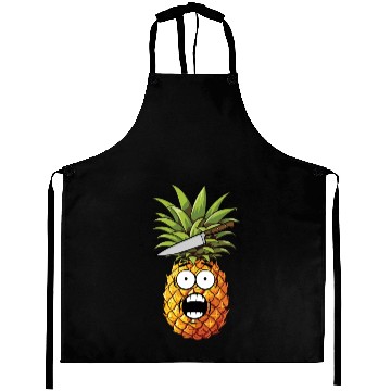 Discover Funny Shocked Pineapple Aprons