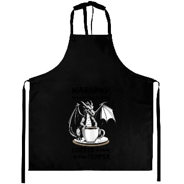 Discover Angry Dragon Coffee Phrase Aprons