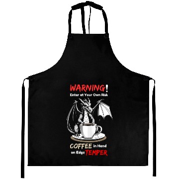 Discover Coffee in hand temper on edge Aprons