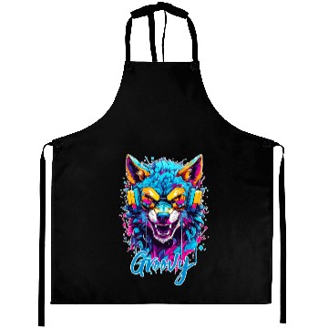 Discover Groovy Wolf Aprons