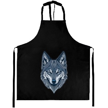 Discover Beautiful wolf face Aprons