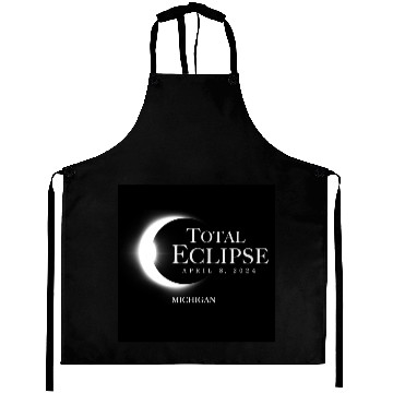 Discover Michigan 2024 Eclipse Souvenir April 8 Memento Aprons