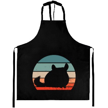Discover Chinchilla Retro Sunset Aprons