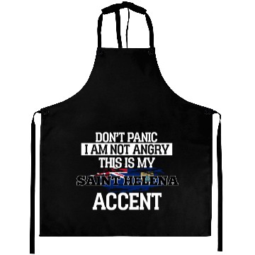 Discover Saint Helena Dont Panic I Am Not Angry Aprons