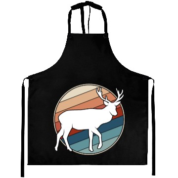 Discover Deer in Retro Style Aprons
