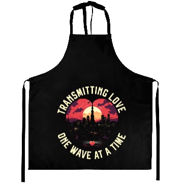 Discover Ham Radio Operator Morse Code Radioactivity Aprons