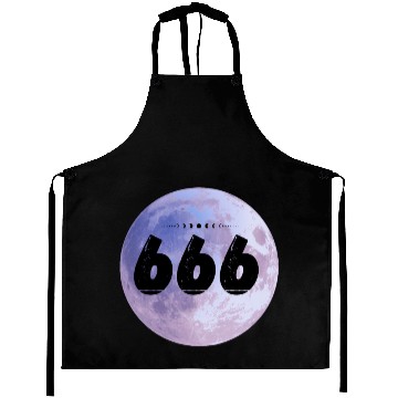 Discover Purple Moon Angel Numbers 666 Aprons