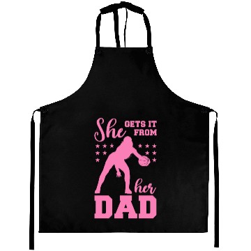 Discover She Gets It From Her Dad Aprons