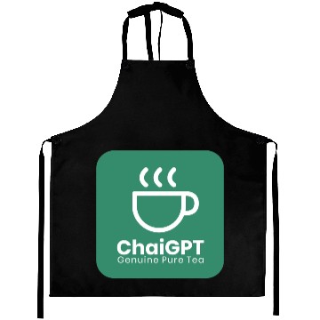 Discover ChaiGPT - Chai Tea - ChatGPT Style (White-Green) Aprons