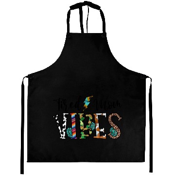 Discover Tired Mom Vibes Aprons
