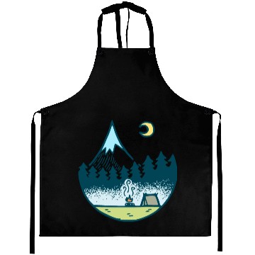 Discover Keep It Simple (Camping At Night) Aprons