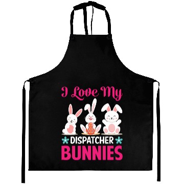 Discover I Love My Dispatcher Bunnies Aprons