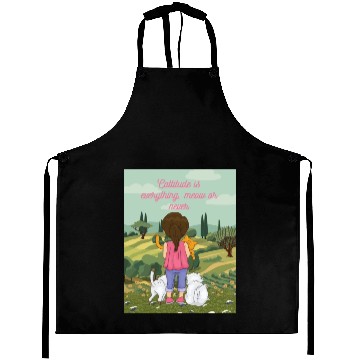 Discover Cattitude is everything meow or never Aprons
