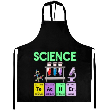 Discover Science Teacher Periodic Table Elements Chemistry Aprons