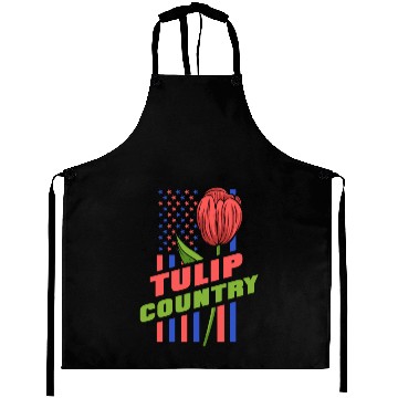 Discover Tulip Gardening Us Flag Tulips Aprons