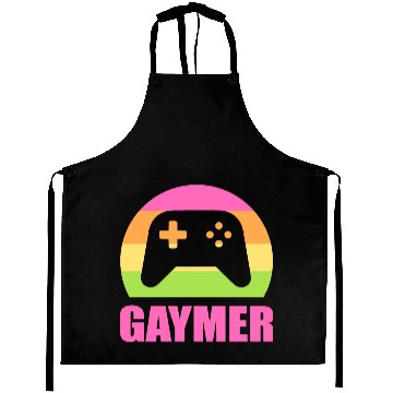 Discover Gaymer Gamer And Nerd Gift Aprons