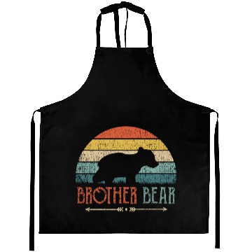 Discover Brother Bear Aprons Vintage Retro Brother Gift