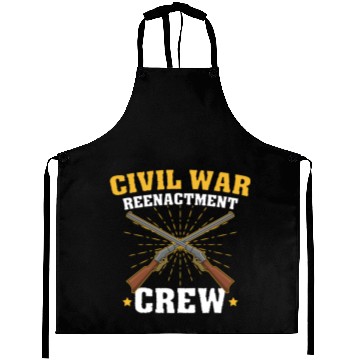 Discover Reenactment Crew American History Buff Civil Ameri Aprons