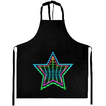 Discover Star neon vintage retro style 90s. Aprons