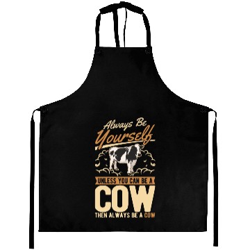 Discover Cow Gift Farmer Cattle Breeder Cows Aprons