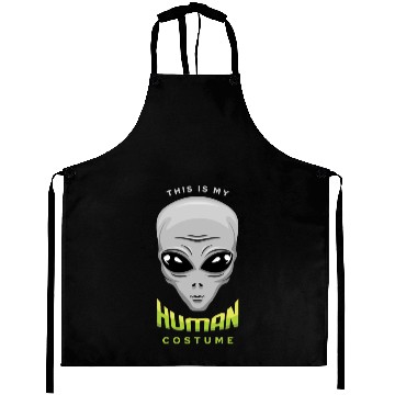 Discover Alien Human Costume Funny Lazy Creepy Halloween Aprons