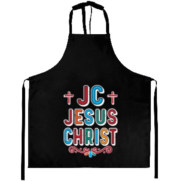 Discover JC Love Jesus Christ Christian Christmas Aprons