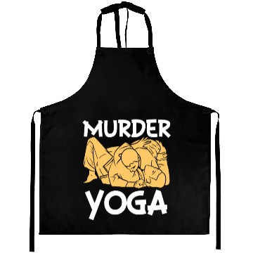 Discover Murder Yoga Aprons