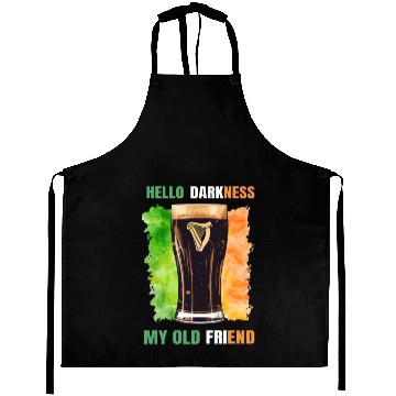 Discover Hello Darkness My Old Friend Irish Stout Aprons