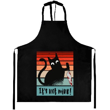 Discover It s Not Mine Innocent Cat With Knife Aprons